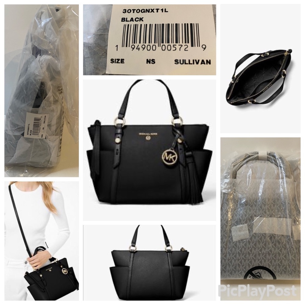 MICHAEL KORS Sullivan Small Saffiano Leather Top-Zip Tote Bag